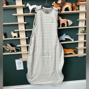 Woolino merino 4 season Ultimate Baby Sleep bag 2-24m in Birch Gray stripe